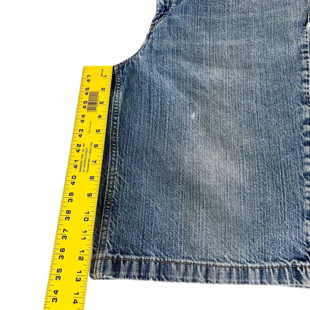 Phat Farm Bermuda Shorts Mens 34 Blue Denim 5 Pocket Design Distressed - Picture 13 of 14